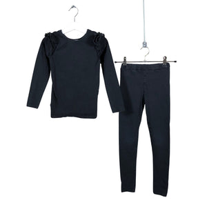 Unisex Gugguu - Trikoohousut, koko 110 - 116 - Musta (1)