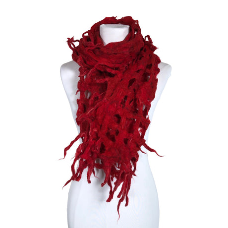 Naisten Handmade - Kaulaliina, koko Maxi - Punainen ()