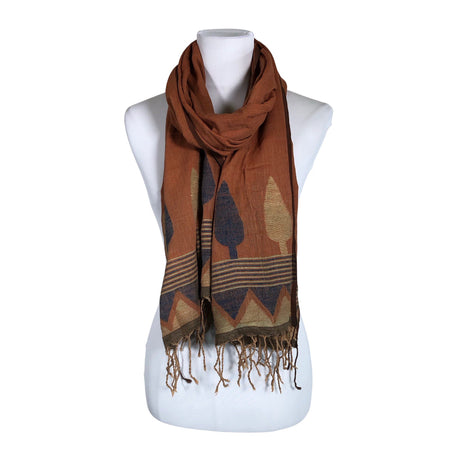 Naisten Fabindia - Huivi, koko Maxi - Ruskea ()