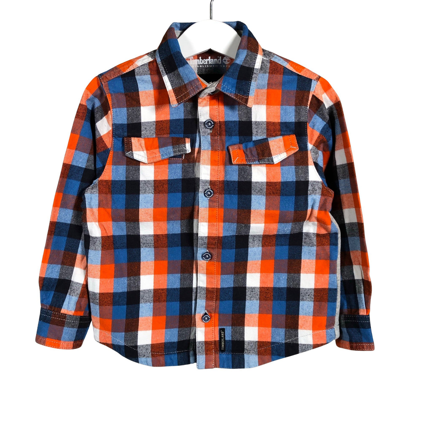 Poikien Timberland - Flanellipaita, koko 98 - 104 - Sininen (1)
