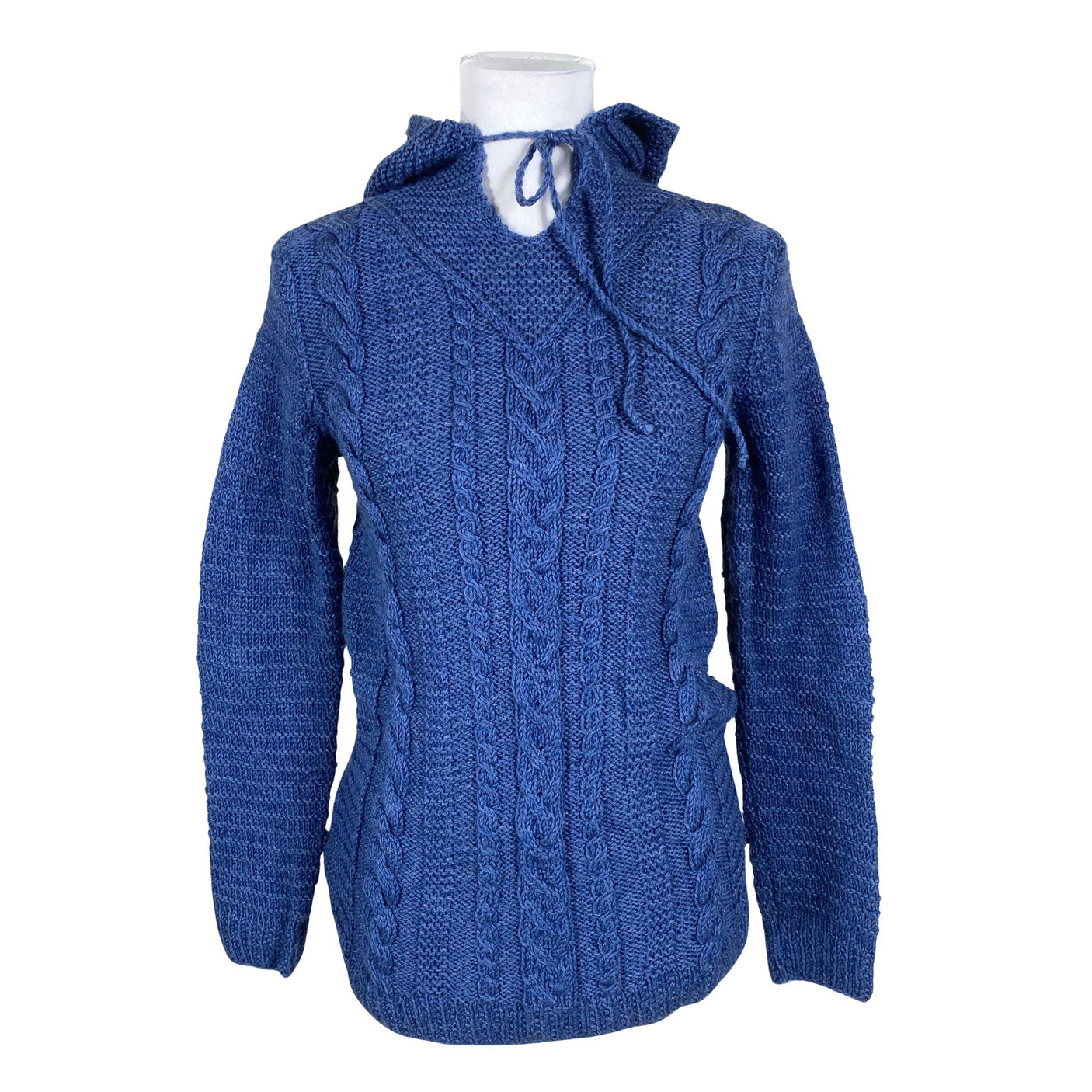 Naisten Handmade - Neuletunika, koko 34 - Sininen (1)