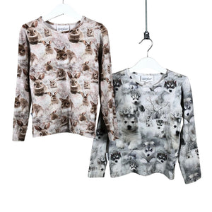 Unisex Gugguu - Trikoopaita, koko 116 - 122 - Beige (1)