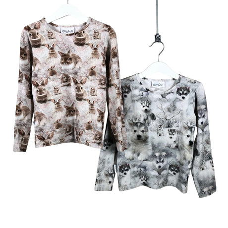 Unisex Gugguu - Trikoopaita, koko 116 - 122 - Beige ()