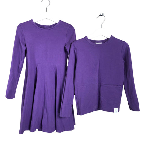 Tyttöjen NOSH - Trikoomekko, koko 110 - 116 - Violetti ()