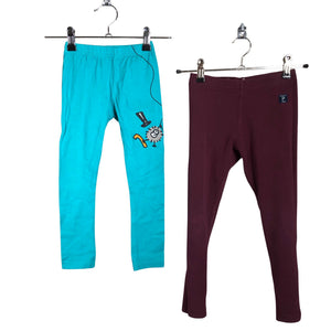 Unisex Polarn O. Pyret - Leggingsit, koko 104 - 110 - Viininpunainen (1)