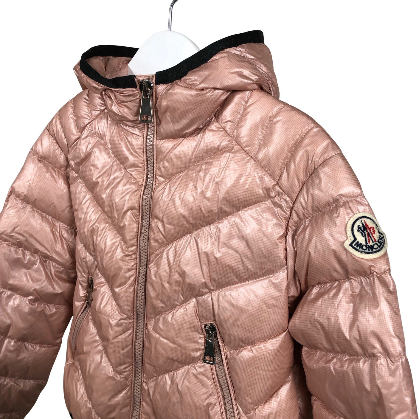 Tyttöjen Moncler - Kevytuntuvatakki, koko 116 - 122 - Vaaleanpunainen (3)