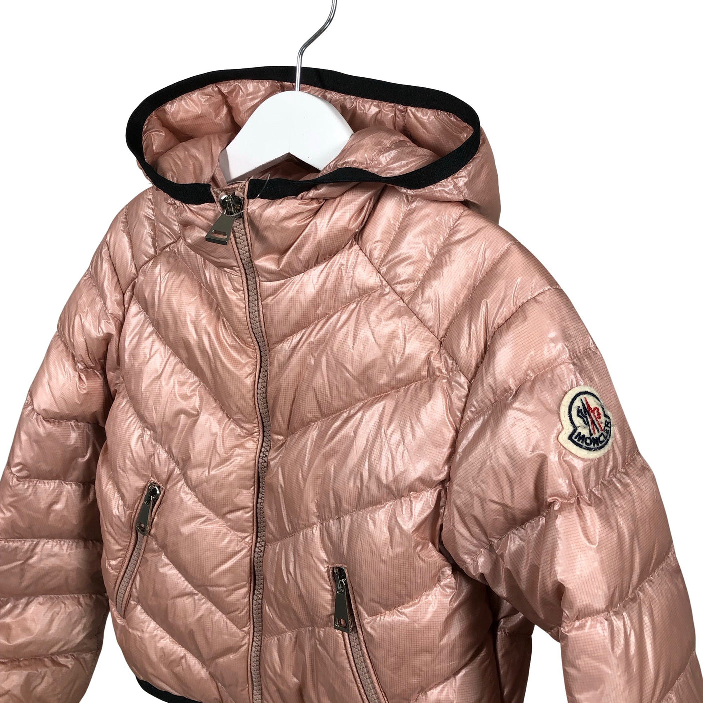 Tyttöjen Moncler - Kevytuntuvatakki, koko 116 - 122 - Vaaleanpunainen (2)