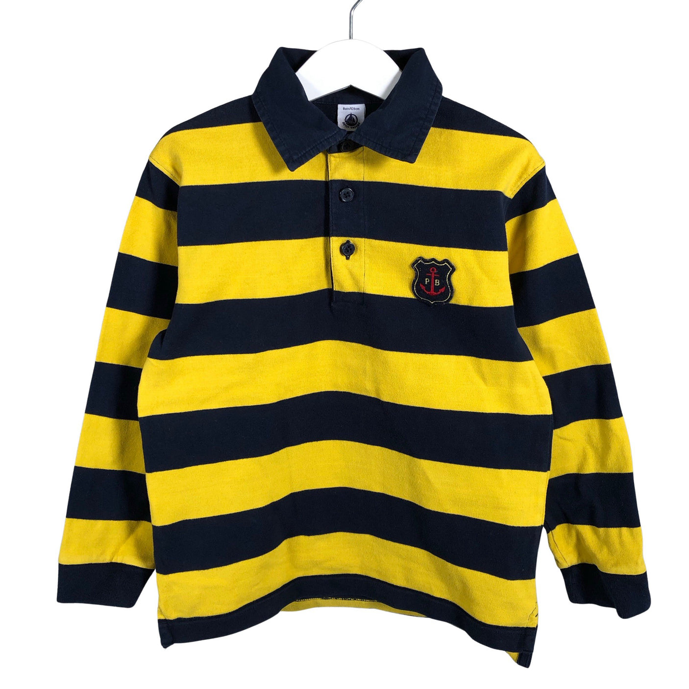 Poikien Petit Bateau - Trikoopaita, koko 122 - 128 - Keltainen (1)
