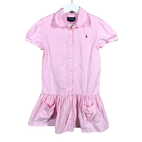 Tyttöjen Polo Ralph Lauren - Kangasmekko, koko 110 - 116 - Vaaleanpunainen ()
