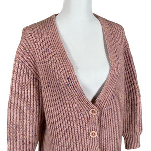 Naisten Handmade - Neuletakki, koko 40 - Vaaleanpunainen (3)