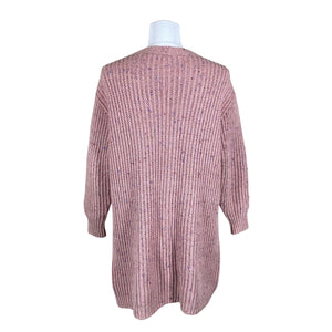 Naisten Handmade - Neuletakki, koko 40 - Vaaleanpunainen (2)