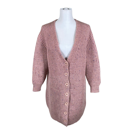 Naisten Handmade - Neuletakki, koko 40 - Vaaleanpunainen ()