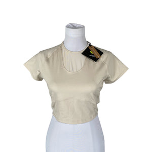 Naisten Even&Odd - Urheilupaita, lyhyet hihat, koko 40 - Beige (1)
