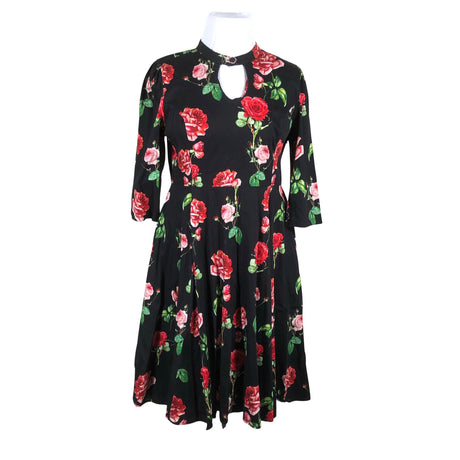 Naisten Hearts & Roses - Kangasmekko, koko 44 - Musta ()