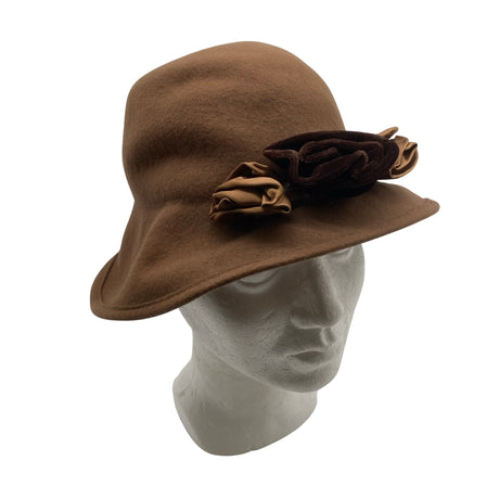 Naisten Handmade - Hattu, koko 52 - 54 cm - Ruskea ()
