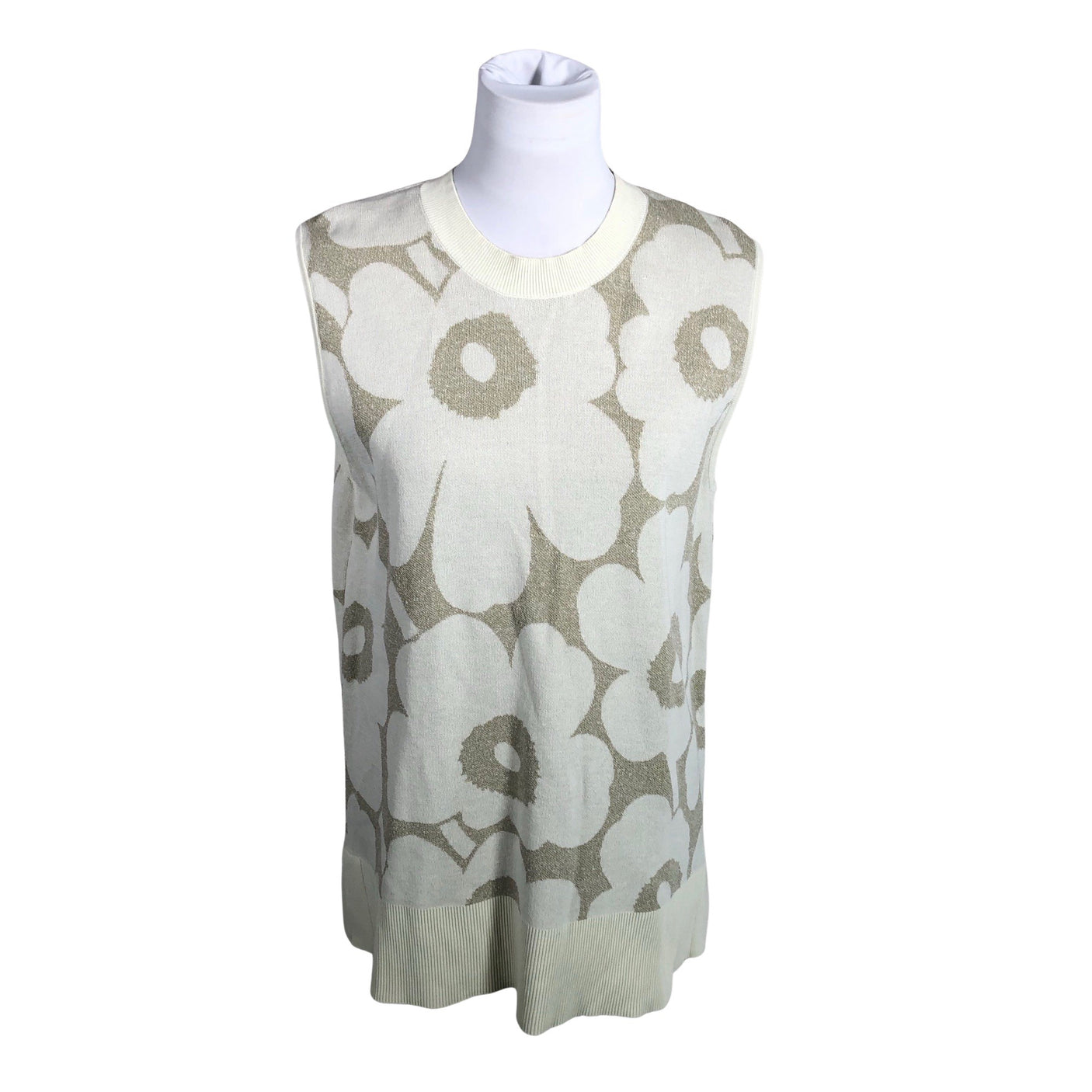 Naisten Marimekko - Neuleliivi, koko 40 - Beige (1)