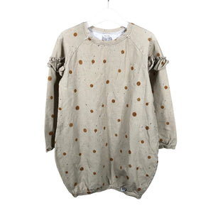 Tyttöjen Handmade - Trikoomekko, koko 134 - 140 - Beige (1)