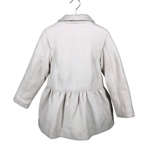 Tyttöjen Mayoral - Villakangastakki, koko 116 - 122 - Beige (2)