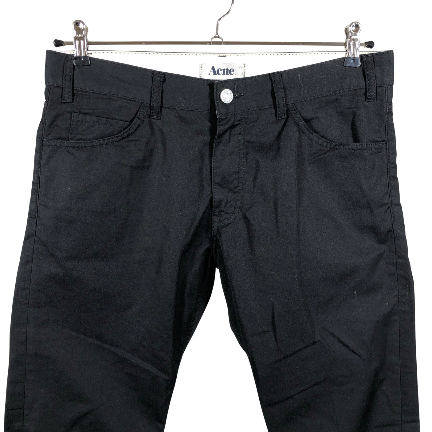 Naisten Acne Studios - Kangashousut, koko 42 - Musta (3)