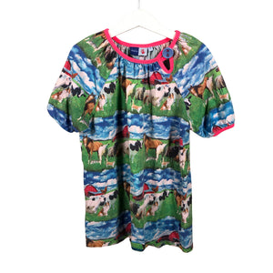 Tyttöjen Molo Kids - T-paita, koko 134 - 140 - Sininen (1)