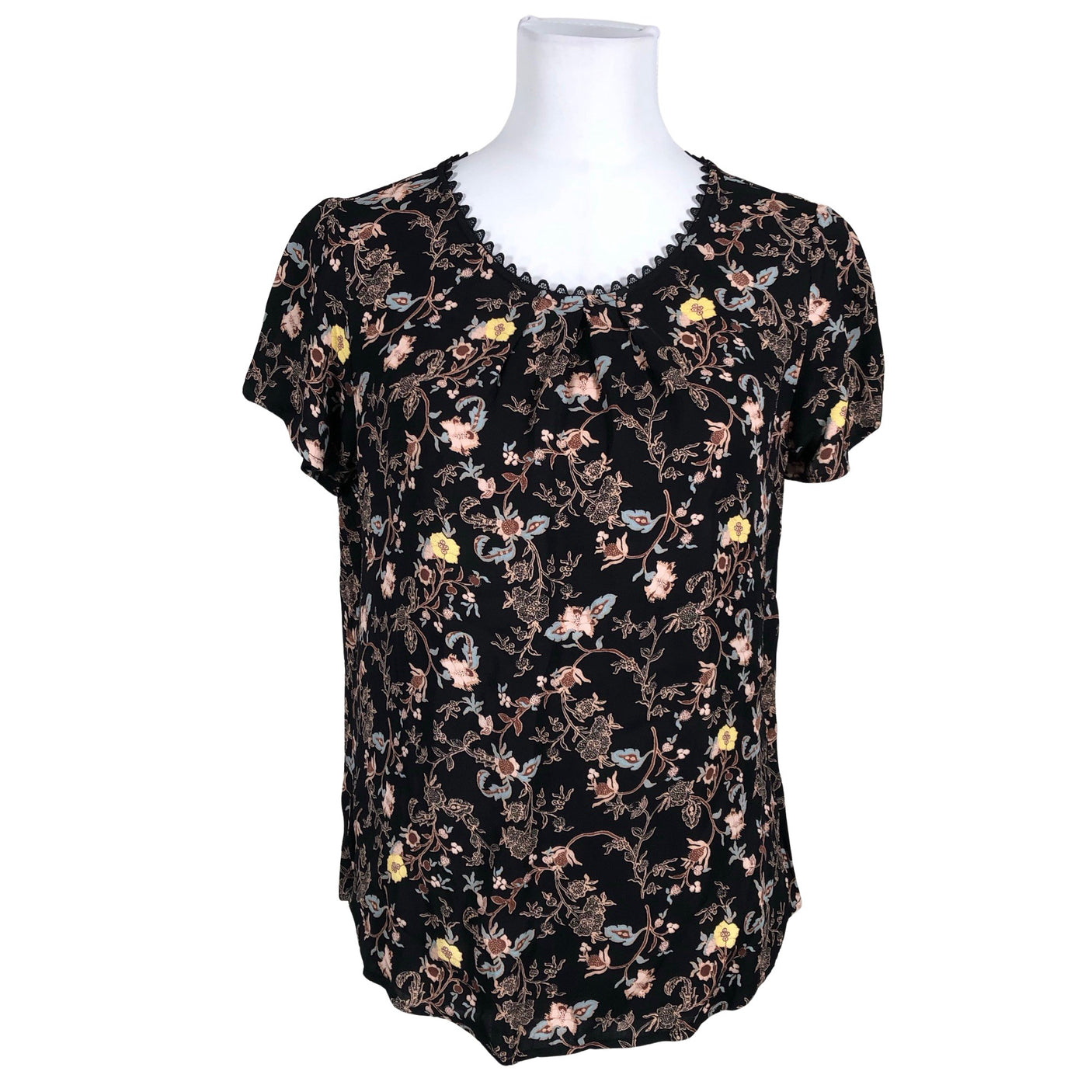 Unisex s.Oliver - Short-sleeved blouse, size 38 - Black