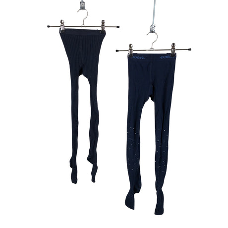 Tyttöjen Ewers - Sukkahousut, paksut, koko 110 - 116 - Sininen ()