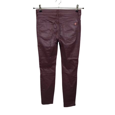Naisten Massimo Dutti - Farkut, koko 36 - Viininpunainen (2)
