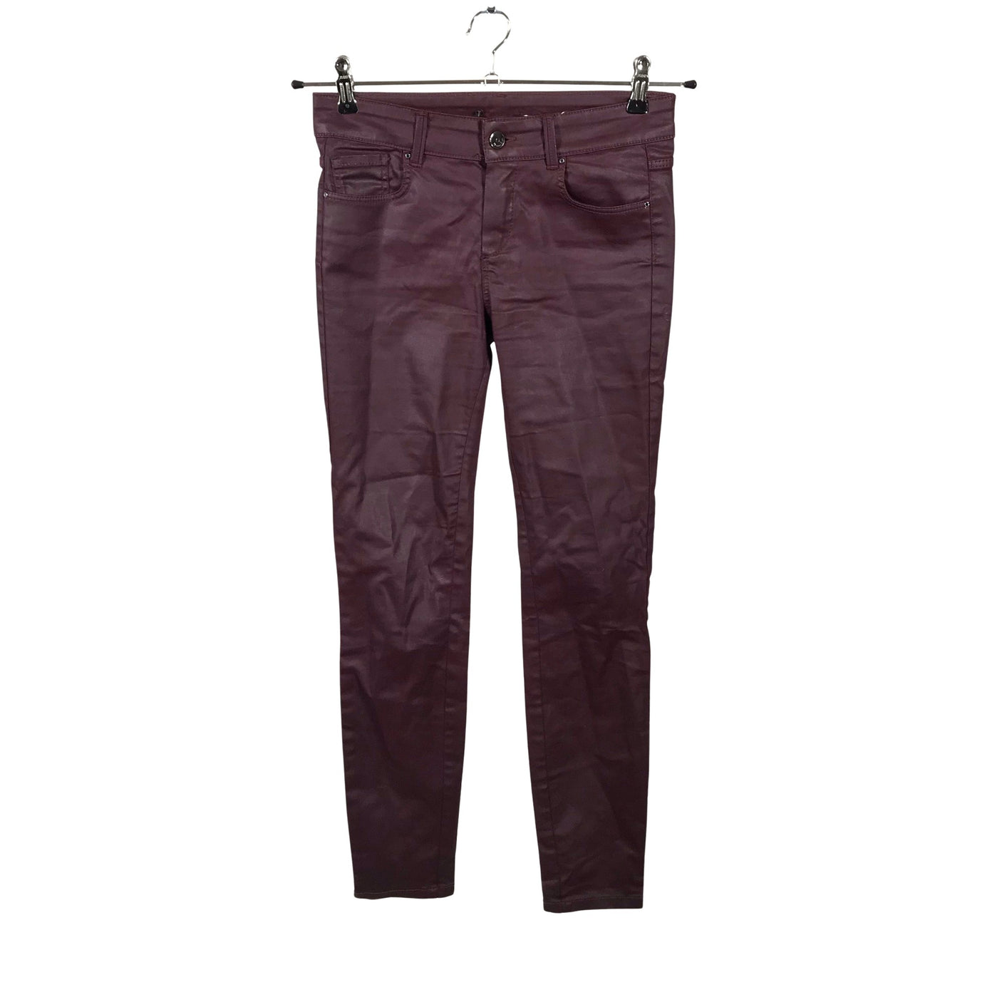 Naisten Massimo Dutti - Farkut, koko 36 - Viininpunainen (1)