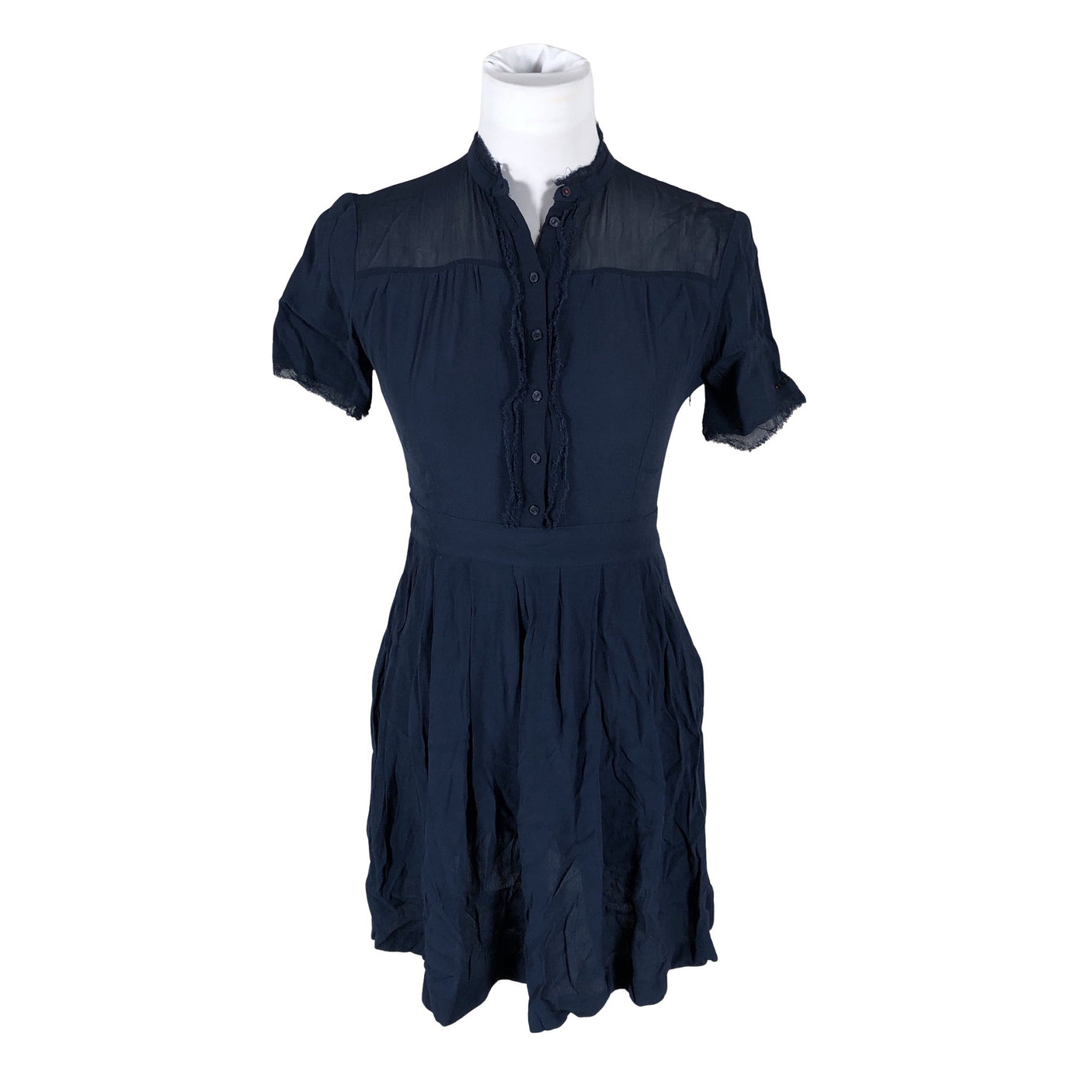 Naisten Tommy Hilfiger - Sifonkimekko, koko 36 - Sininen (1)