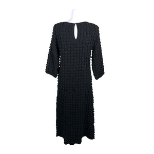 Unisex Cream - Tricot dress, size 36 - Black