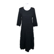 Unisex Cream - Tricot dress, size 36 - Black