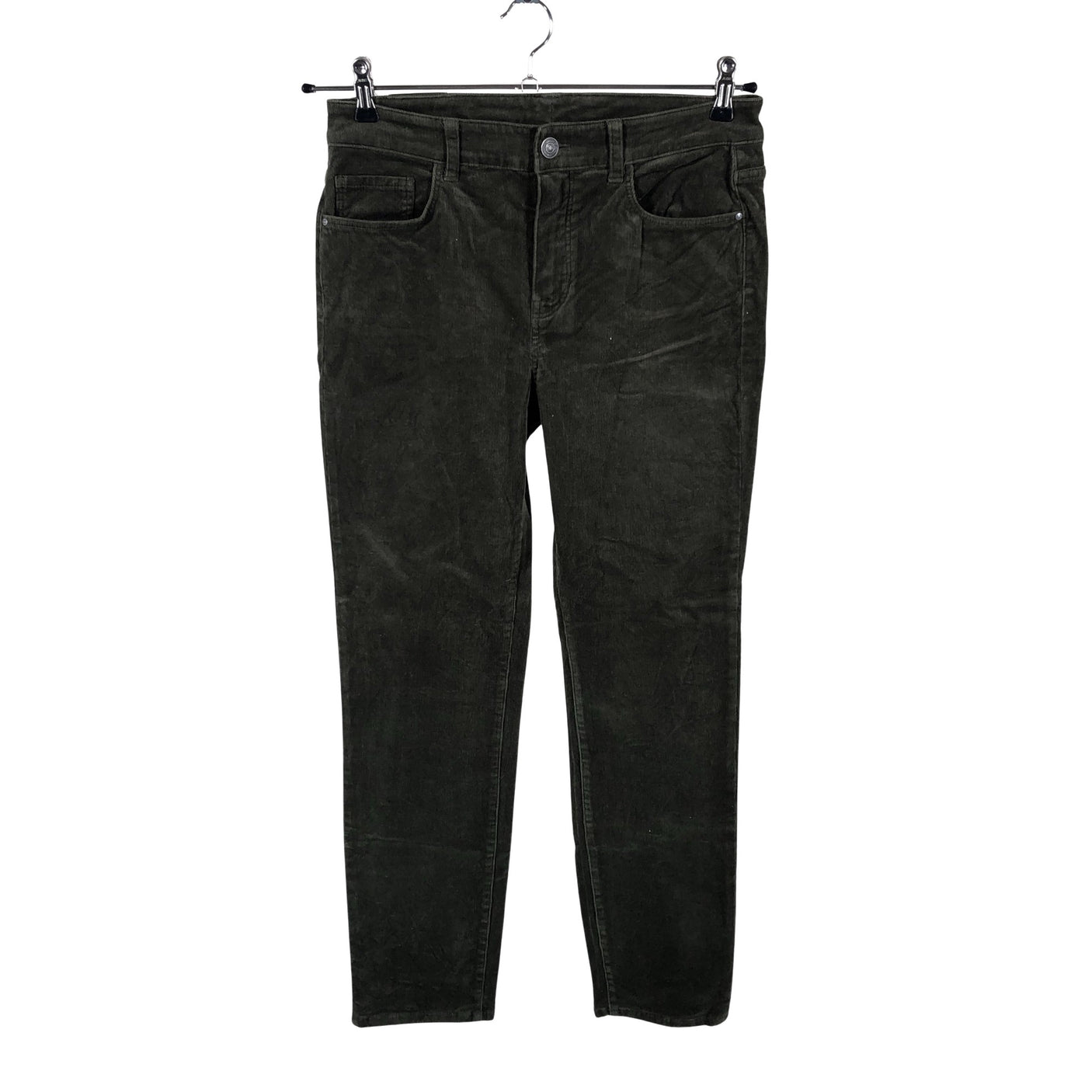 Naisten Massimo Dutti - Samettihousut, koko W29 - Vihreä (1)