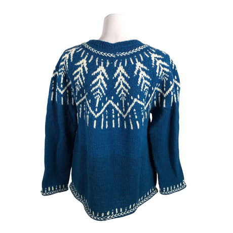 Naisten Handmade - Neulepaita, koko 40 - Sininen (2)