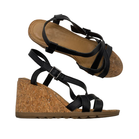 Naisten Hush Puppies - Kiilakorkosandaalit, koko 37 - Musta ()