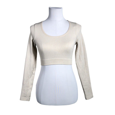 Naisten Tridri - Urheilupaita, pitkät hihat, koko 36 - Beige ()