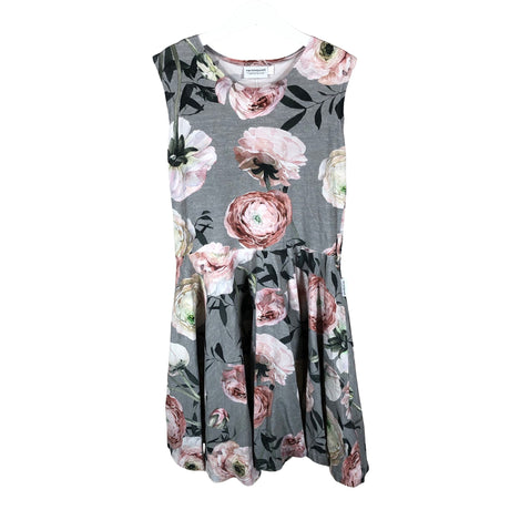 Tyttöjen Versonpuoti - Trikoomekko, koko 140 - 146 - Harmaa ()