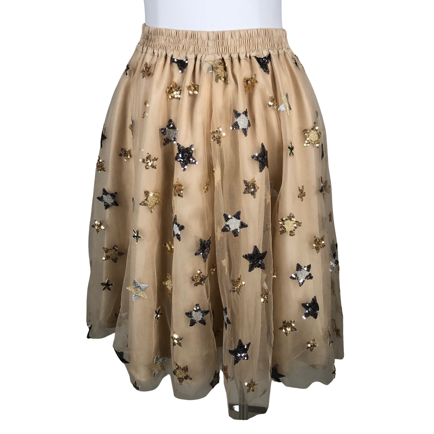 Naisten A'dress Copenhagen - Tyllihame, koko 36 - Beige (1)