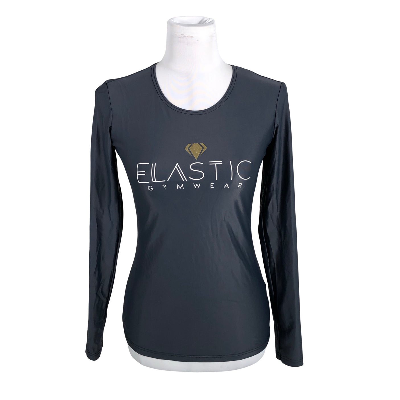 Naisten Elastic Gymwear - Urheilupaita, pitkät hihat, koko 34 - Harmaa (1)