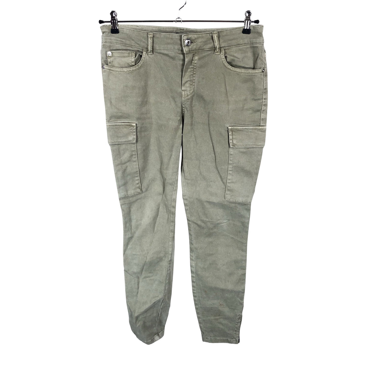 Naisten Massimo Dutti - Kangashousut, koko W33 - Vihreä (1)