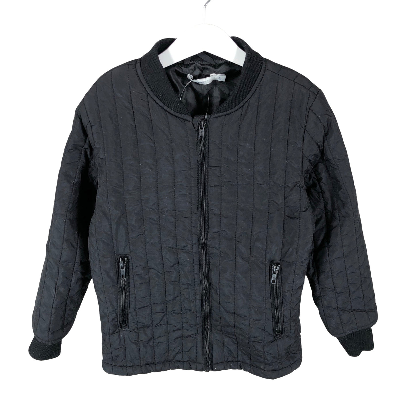 Unisex Name It - Kevyttoppatakki, koko 122 - 128 - Musta (1)