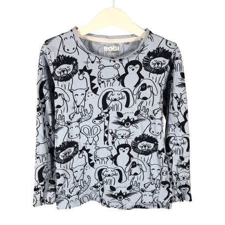 Unisex Bogi - Tricot shirt, size 128 - 134 - Light blue