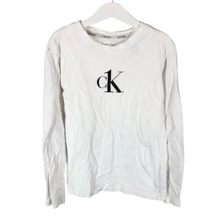 Unisex Calvin Klein - Trikoopaita, koko 140 - 146 - Luonnonvalkoinen ()