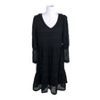 Unisex Cream - Tricot dress, size 38 - Black