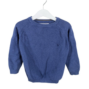 Unisex Minoti - Neulepaita, koko 98 - 104 - Sininen (1)