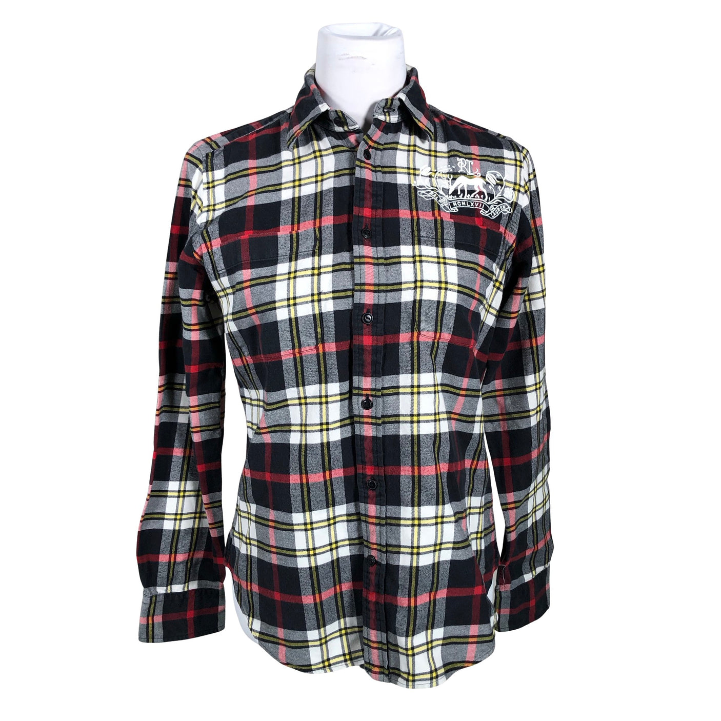 Unisex Ralph Lauren - Collared shirt, size 40 - Black