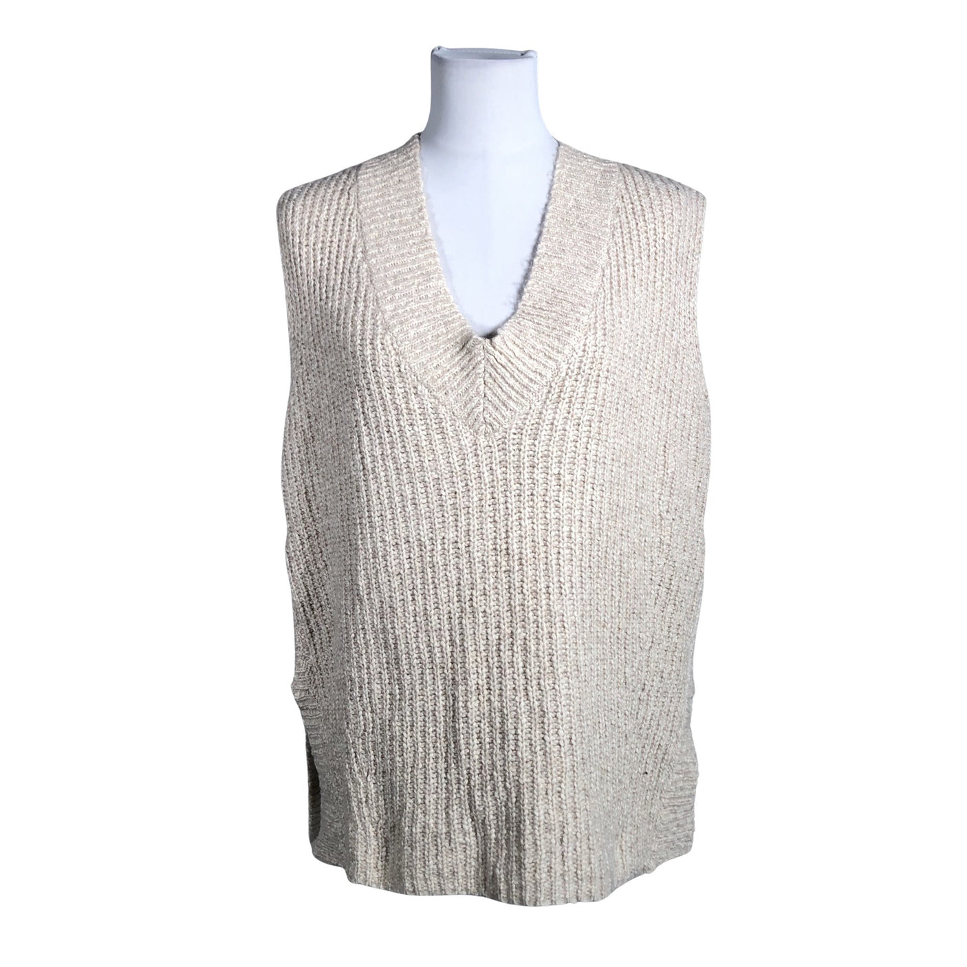 Naisten Selected - Neuleliivi, koko 40 - Beige (1)
