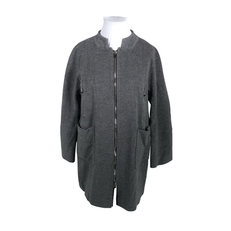 Naisten Manuela Conti - Villakangastakki, koko 46 - Harmaa ()