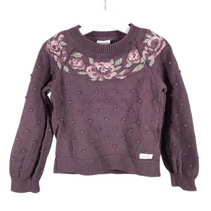 Tyttöjen Newbie - Neulepaita, koko 110 - 116 - Violetti (1)
