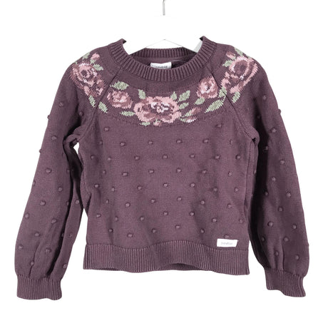 Tyttöjen Newbie - Neulepaita, koko 110 - 116 - Violetti ()