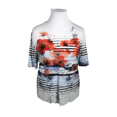Naisten Gerry Weber - T-paita, koko 44 - Valkoinen ()